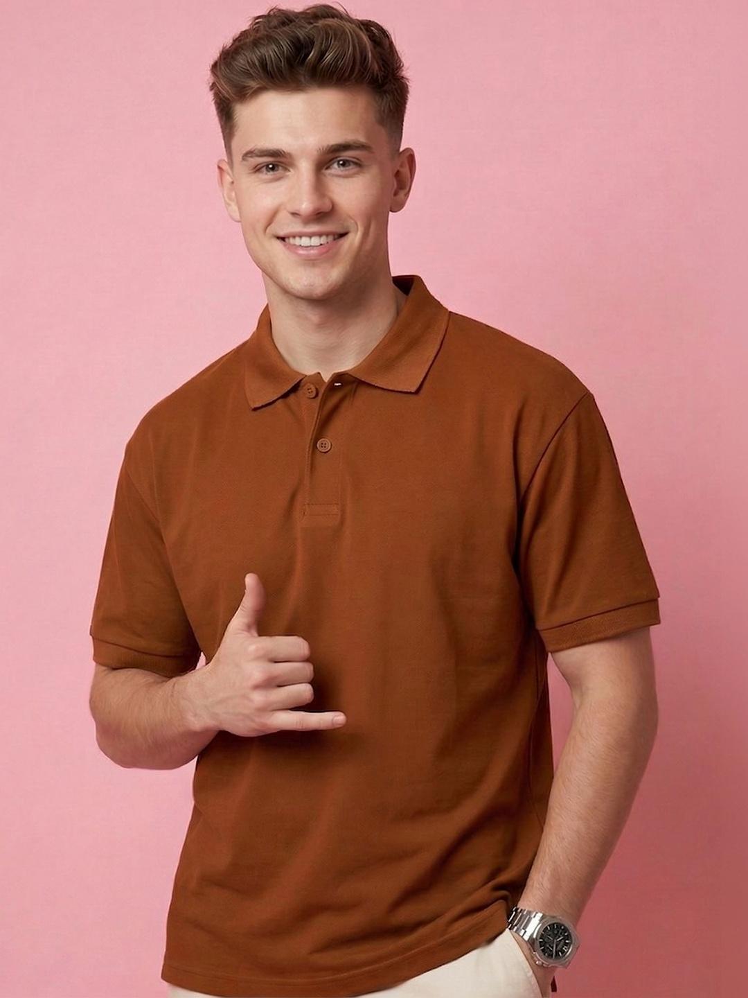 ALWAYS SHINE Men Polo Collar T-shirt