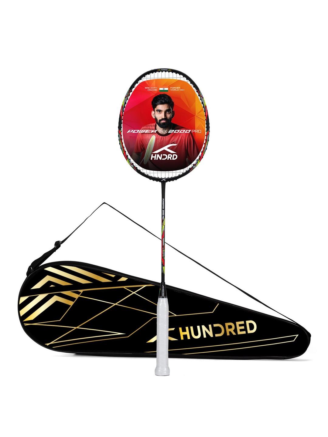 Hundred Powertek 200 Pro Strung Badminton Racket - Image 1