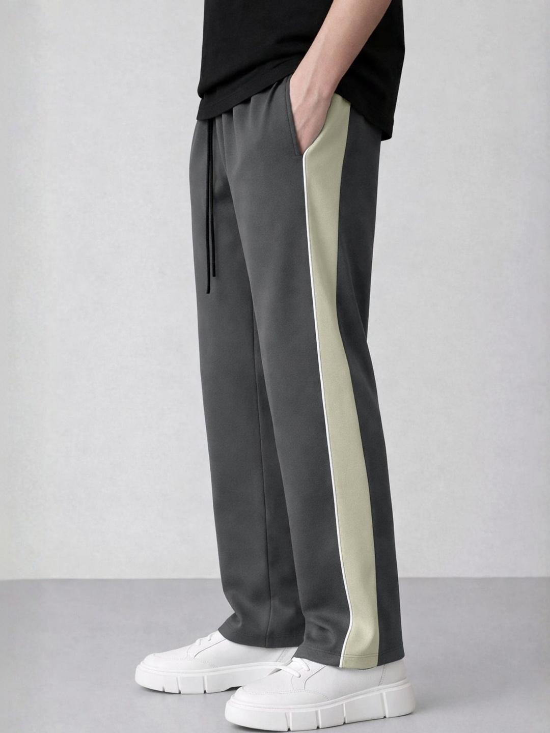 Maniac Men Baggy Colourblocked Track Pants