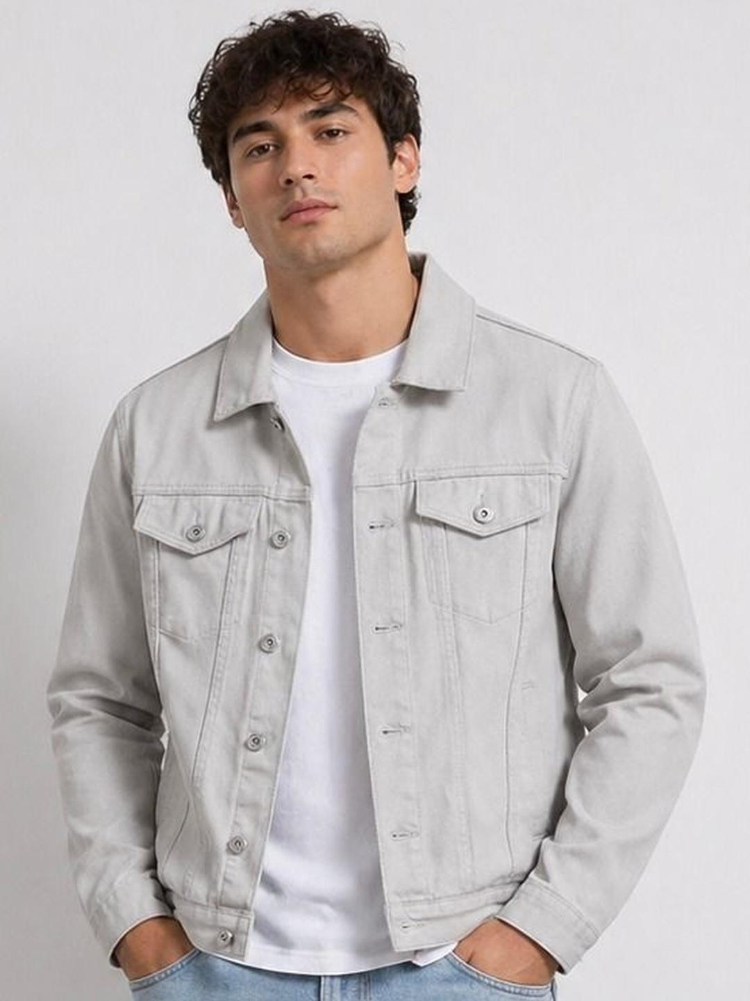 Mast & Harbour Men Denim Jacket (Blue)