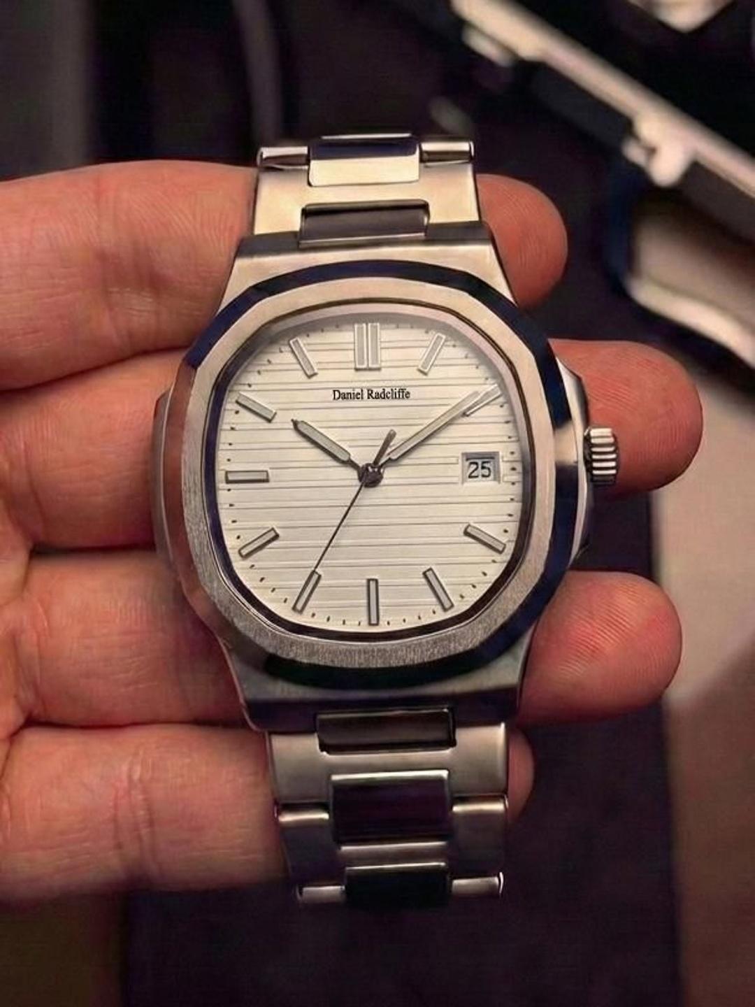 Daniel Radcliffe Men's White Stainless Steel Watch