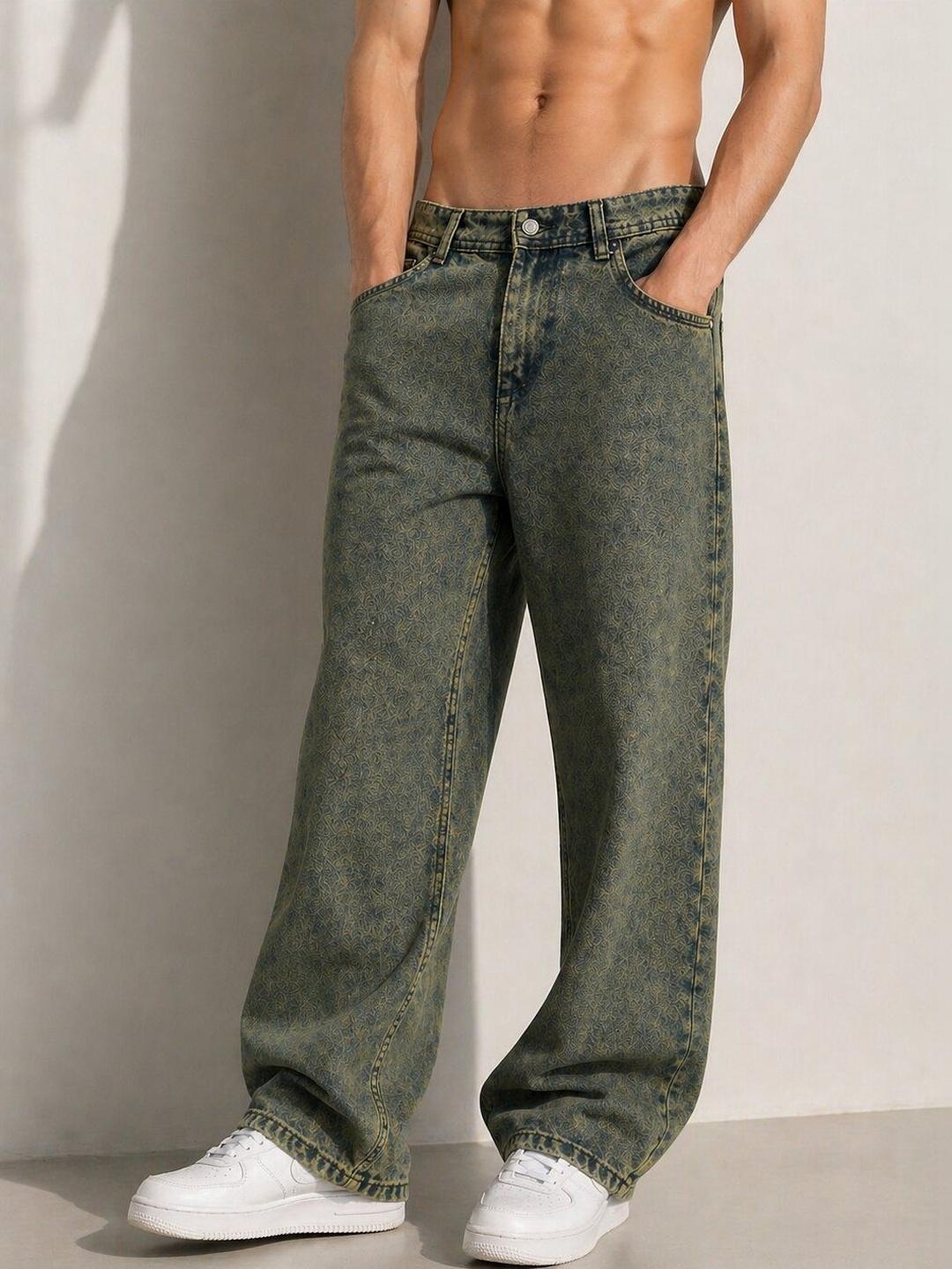 Mast & Harbour Men Mid-Rise Heavy Fade Jeans - Image 1