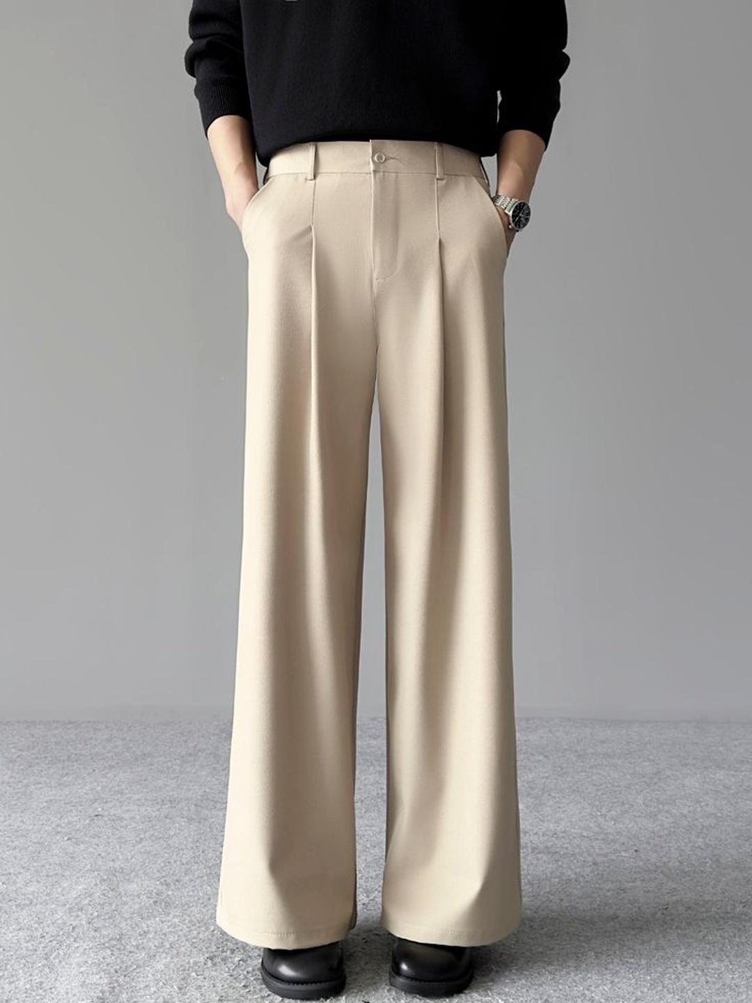 Suo Men Easy Wash Pleated Trousers - Image 1