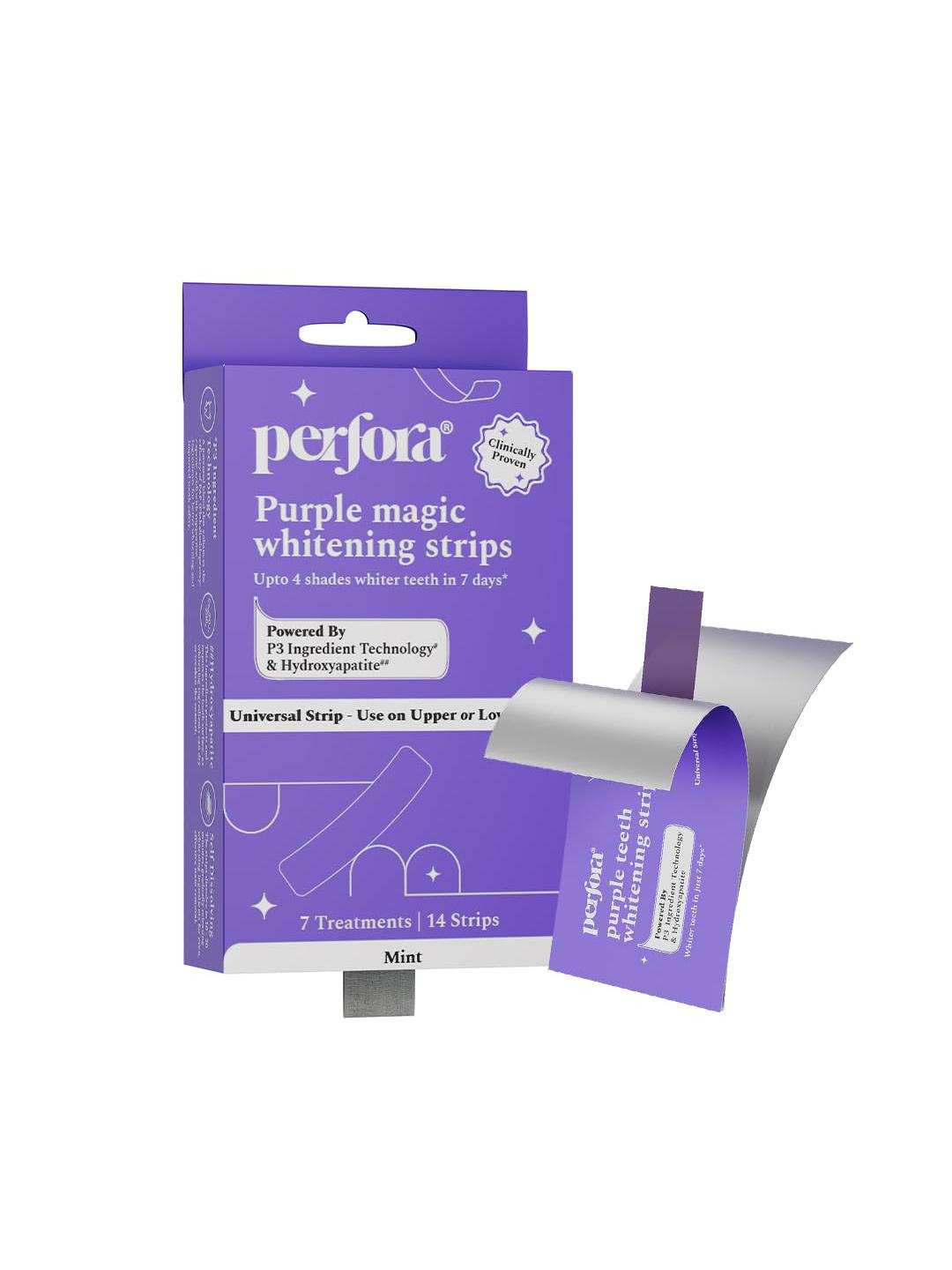 Perfora Purple Teeth Whitening Strips - 6 Count