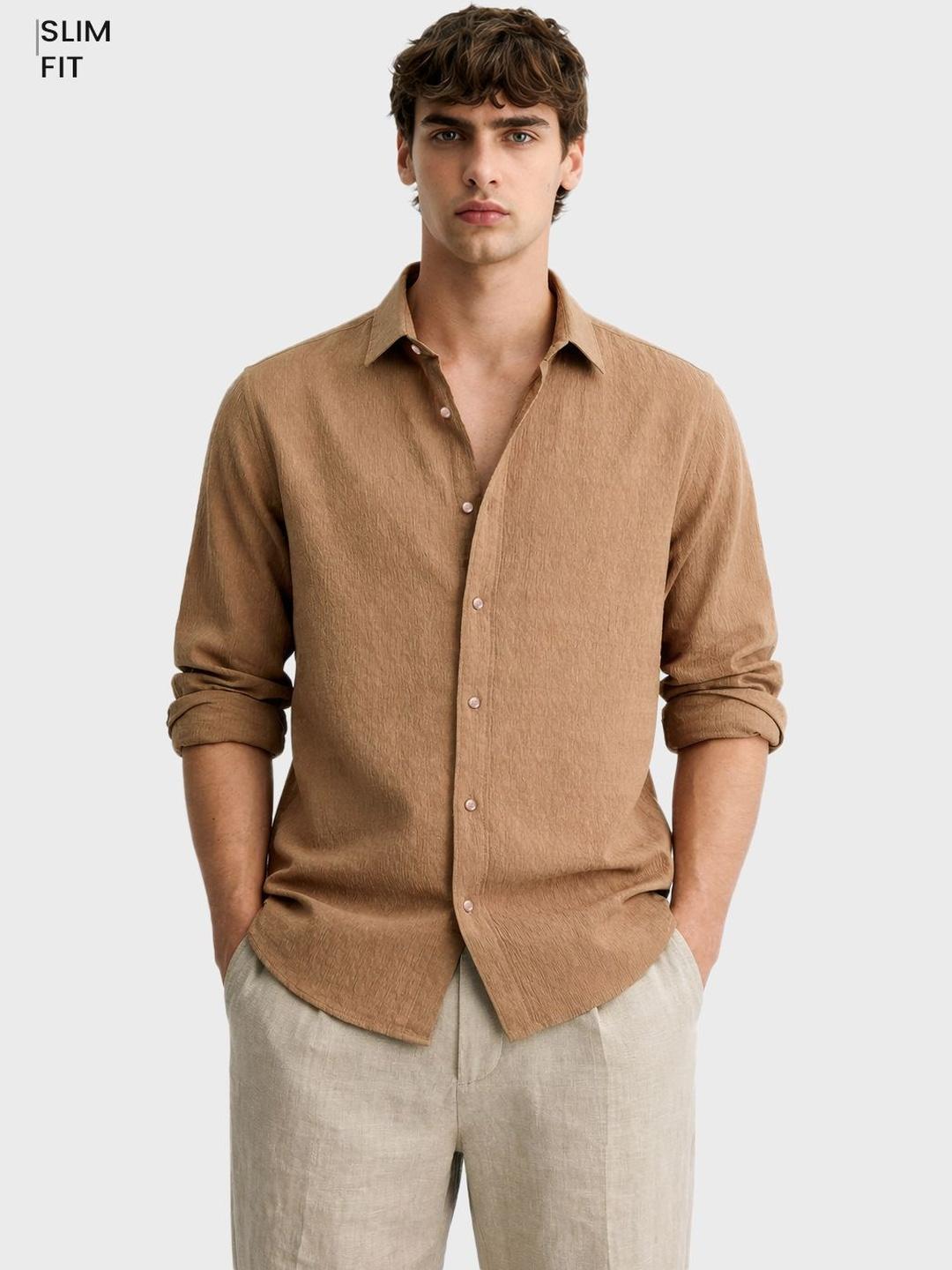 The Indian Garage Co Men Slim Fit Casual Shirt - Image 1
