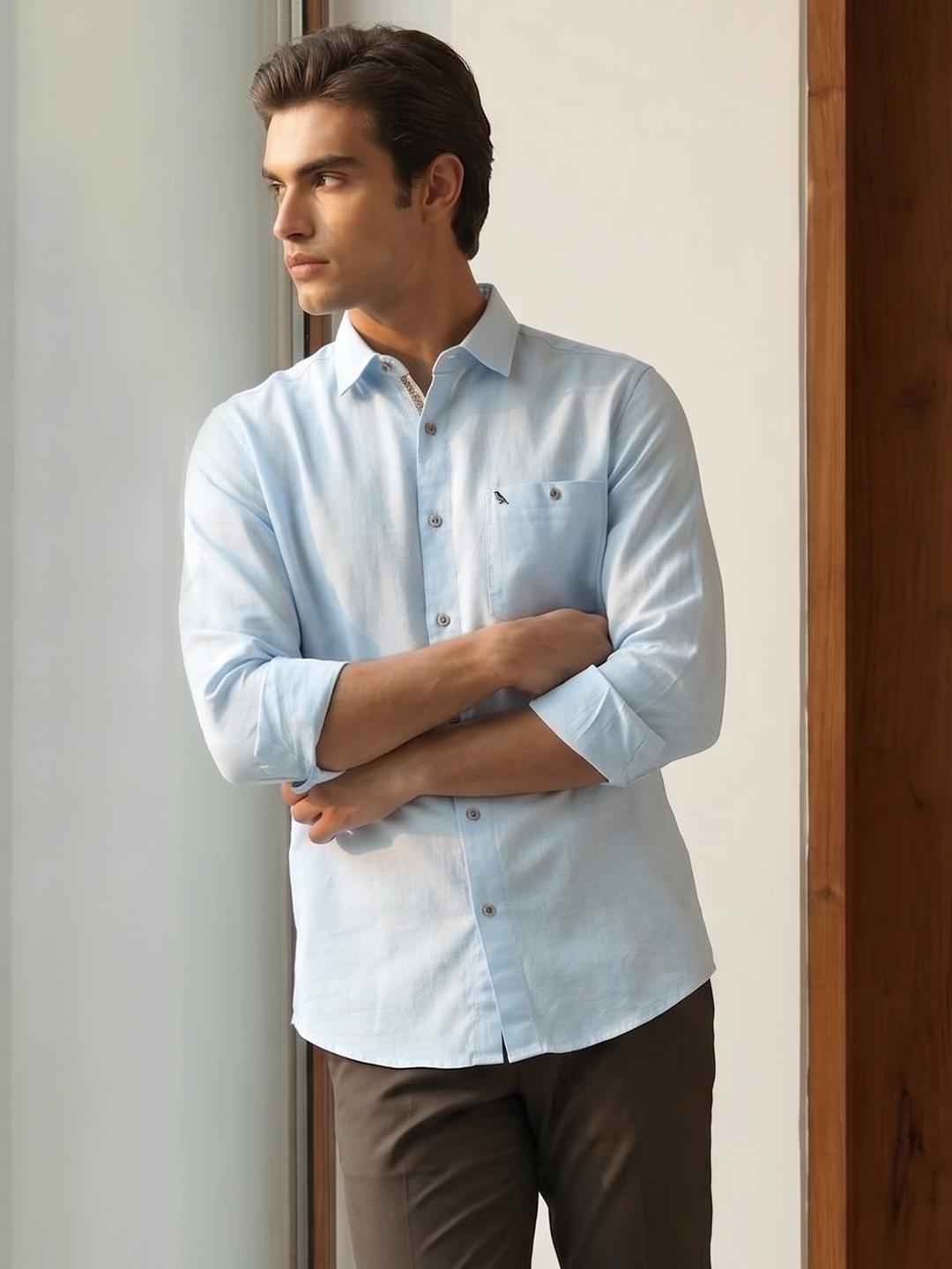 Mr Bowerbird Tailored Fit Pure Cotton Casual Shirt - Image 1