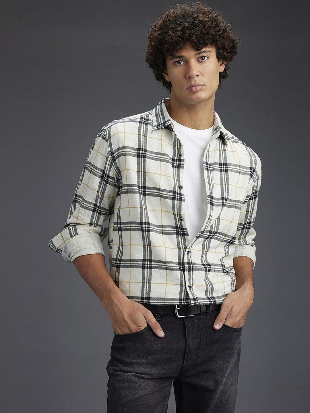 Pepe Jeans Men Checked Casual Shirt - Image 1