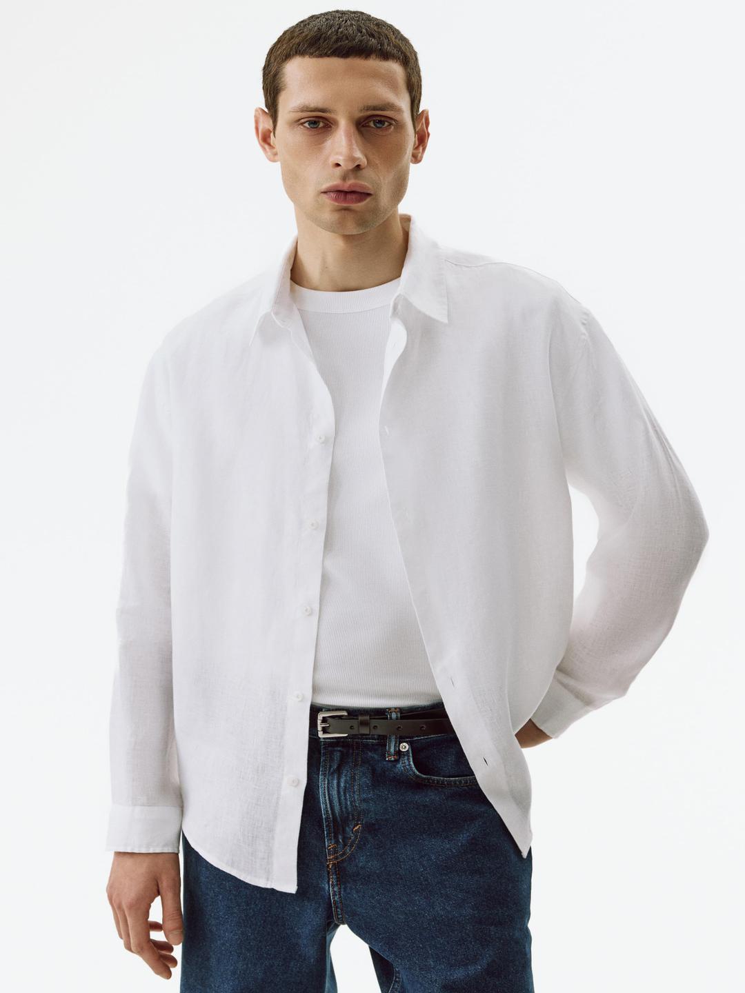 H&M Relaxed Fit Linen Shirt