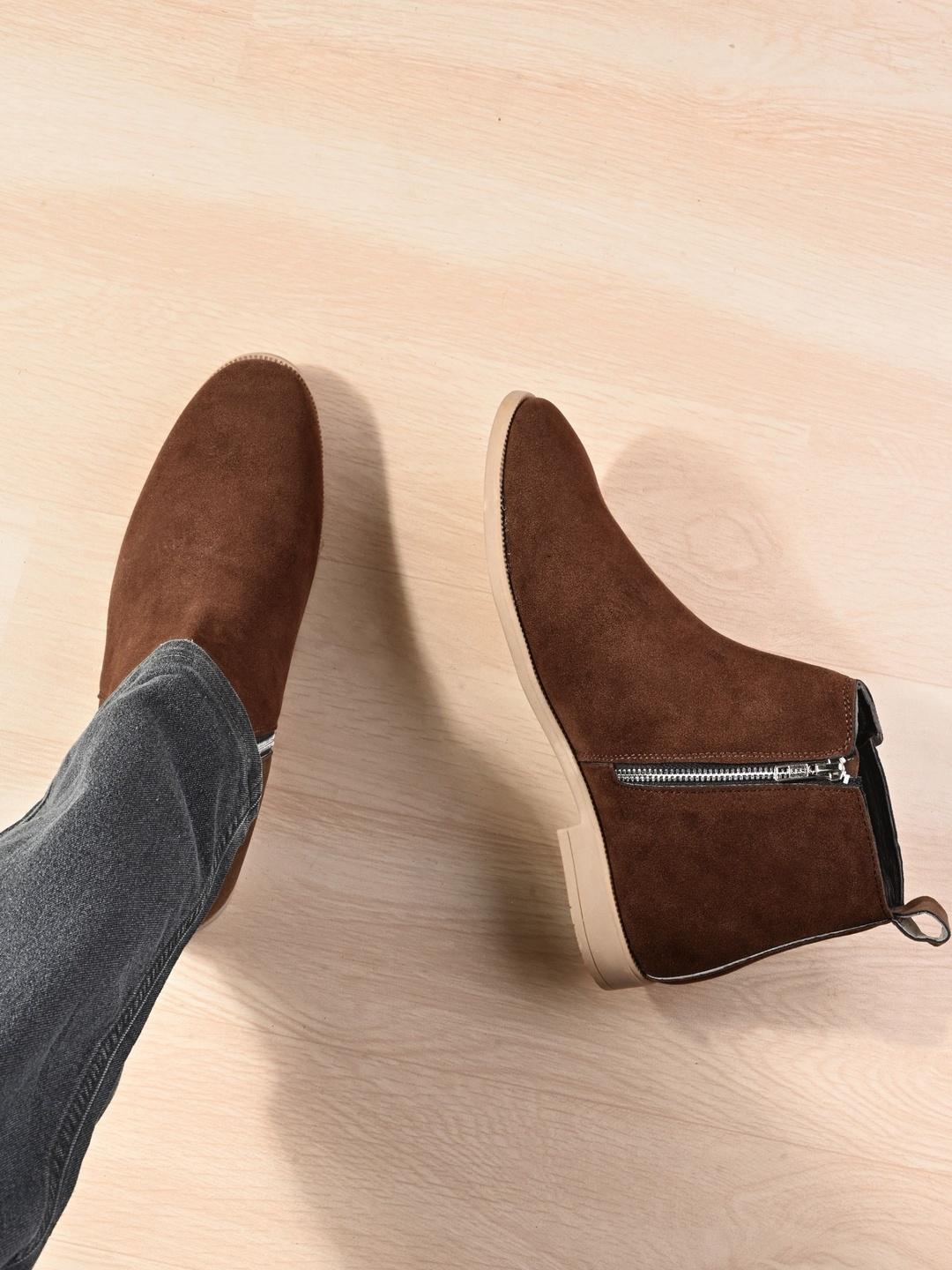 Buy The Roadster Lifestyle Co Men Round Toe Zip Chelsea Boots