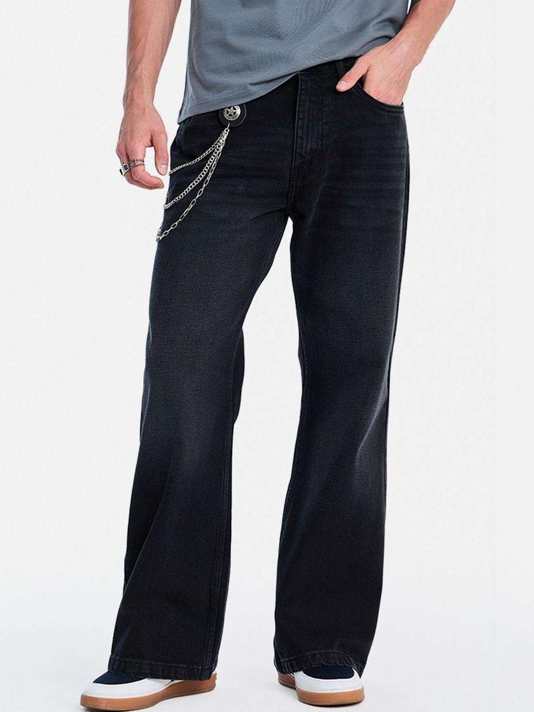 Snitch Black Mid-Rise Flared Jeans - Image 1