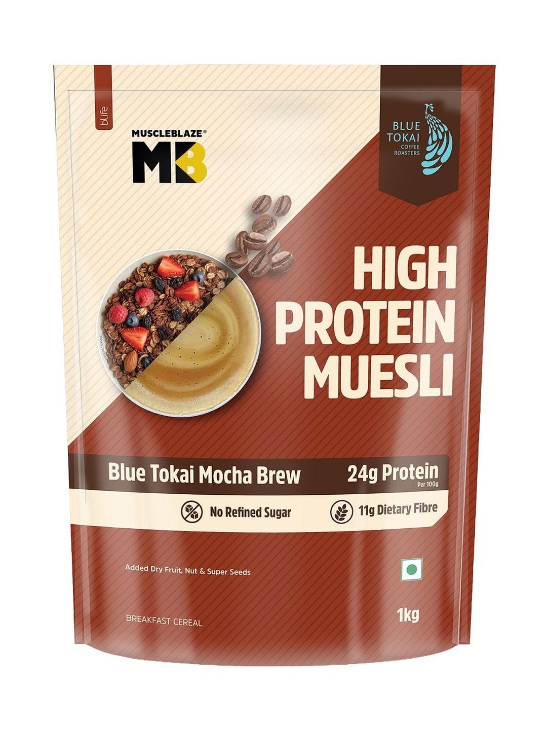 MuscleBlaze High Protein Muesli 1kg - Image 1