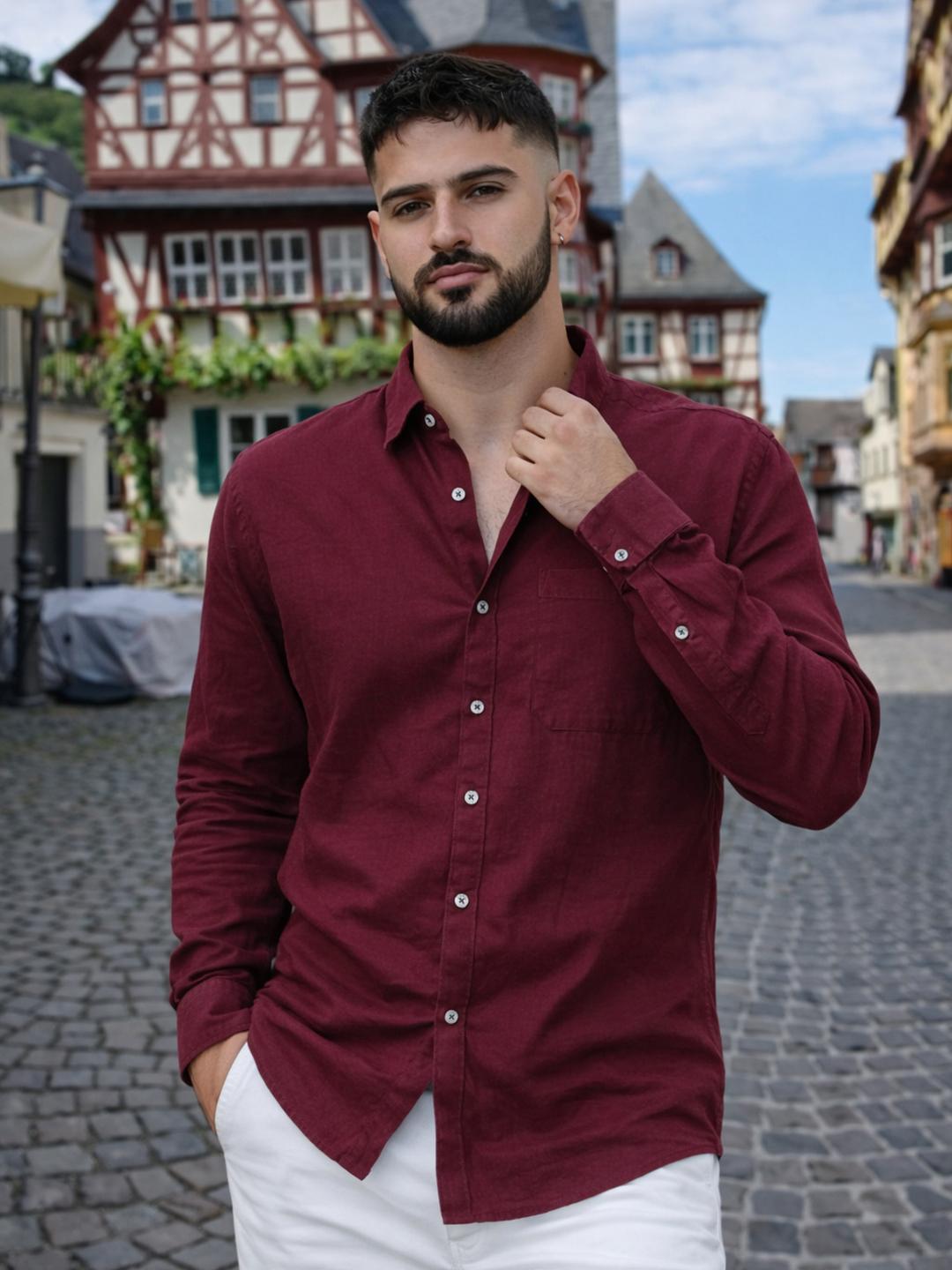 Mast & Harbour Men Comfort Casual Shirt - Image 1
