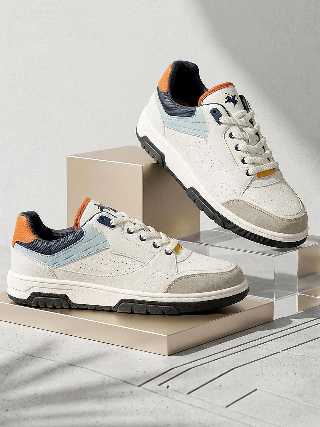 Cantabil Men Colourblocked PU Sneakers - Image 1