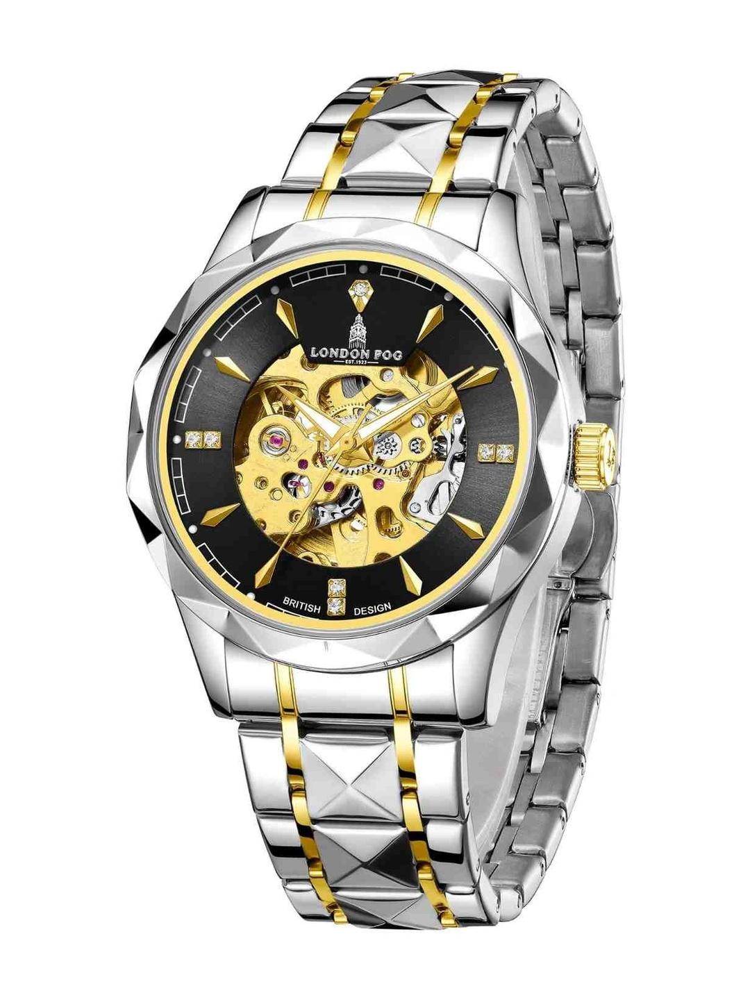LONDON FOG Men Skeleton Dial Watch - Image 1