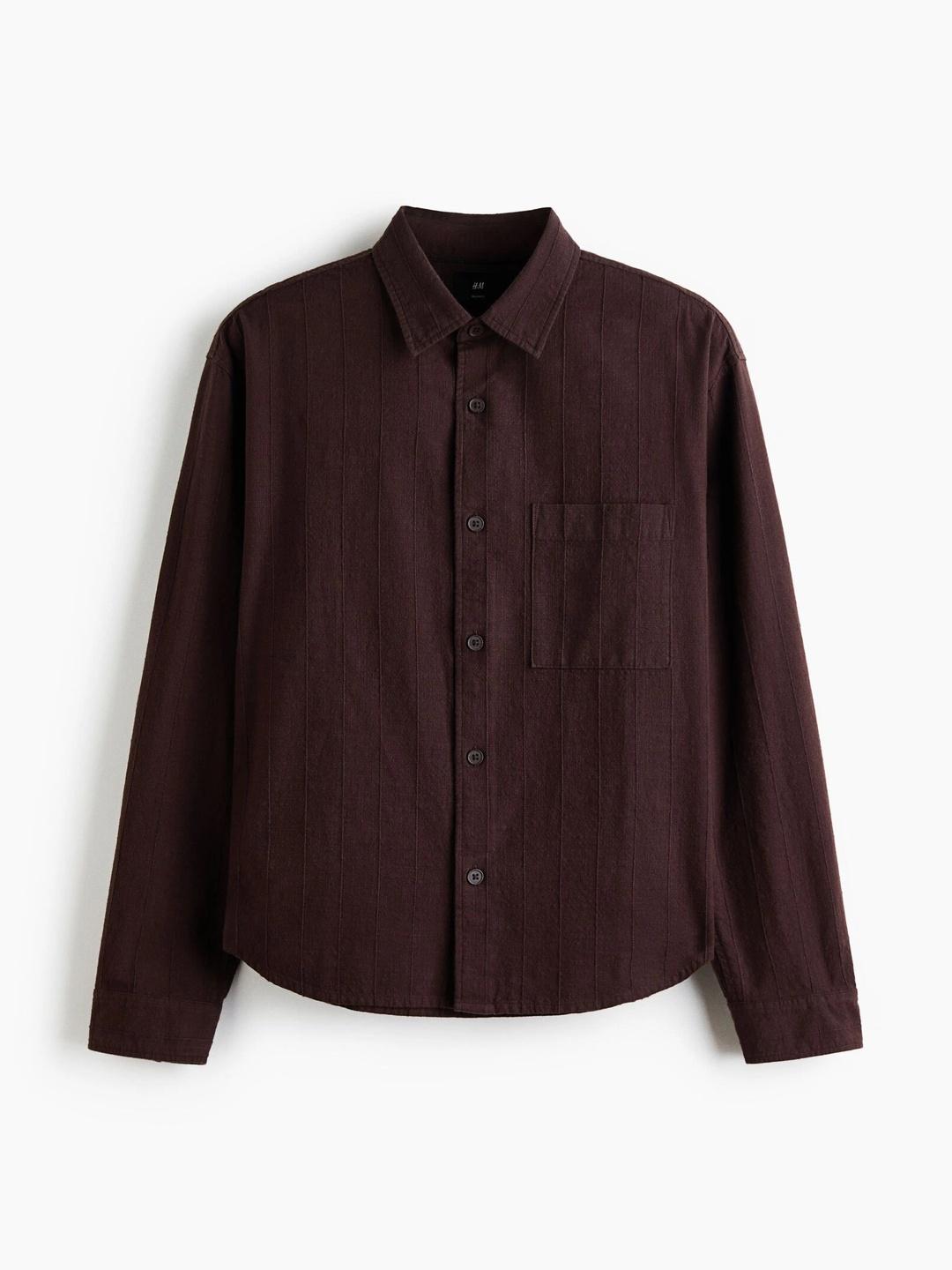 H&M Relaxed Fit Cotton Shirt - Image 1