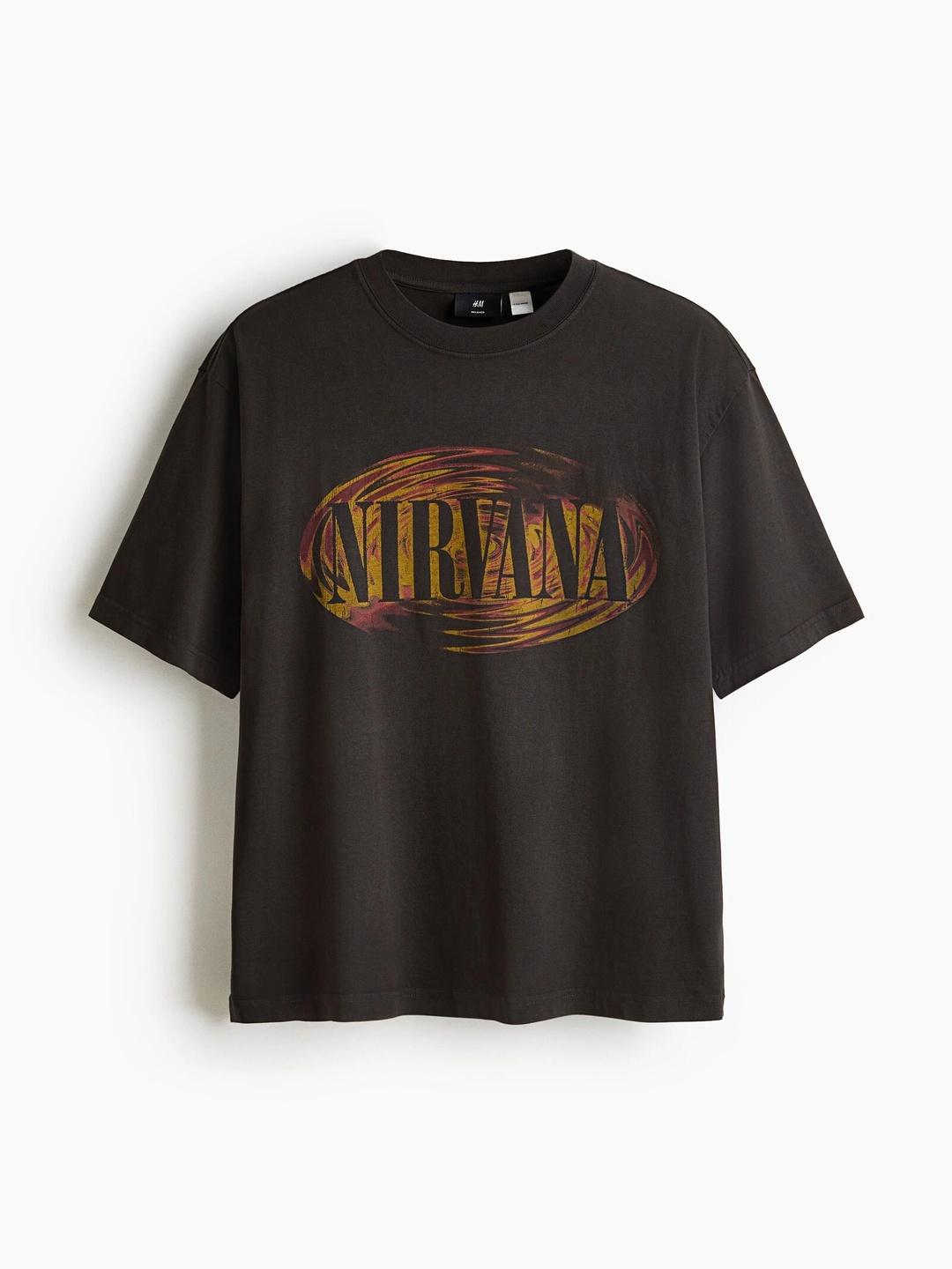 H&M Men Printed Drop-Shoulder T-Shirt