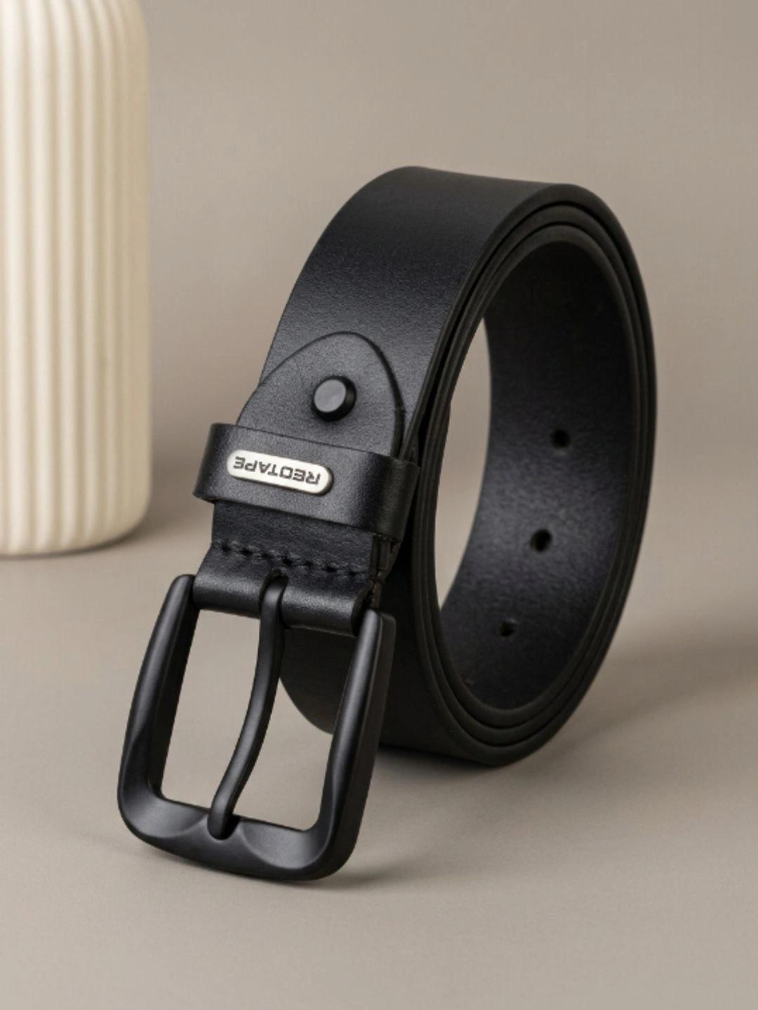 Red Tape Men Leather Belt - Red