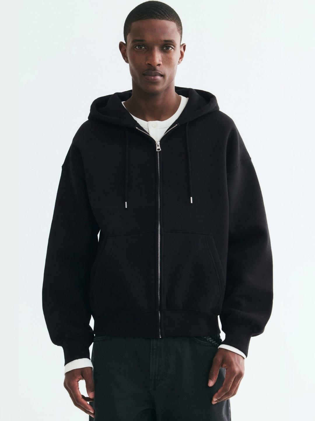 H&M Oversized Fit Zip-Through Hoodie