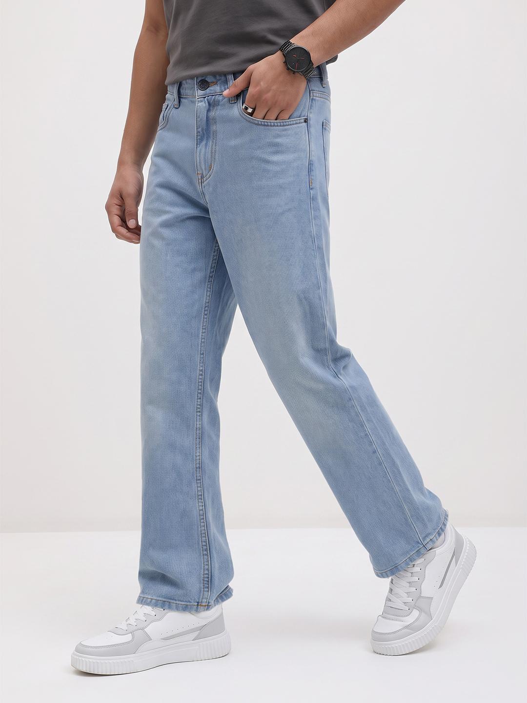 Roadster Men Baggy Pure Cotton Jeans - Image 1