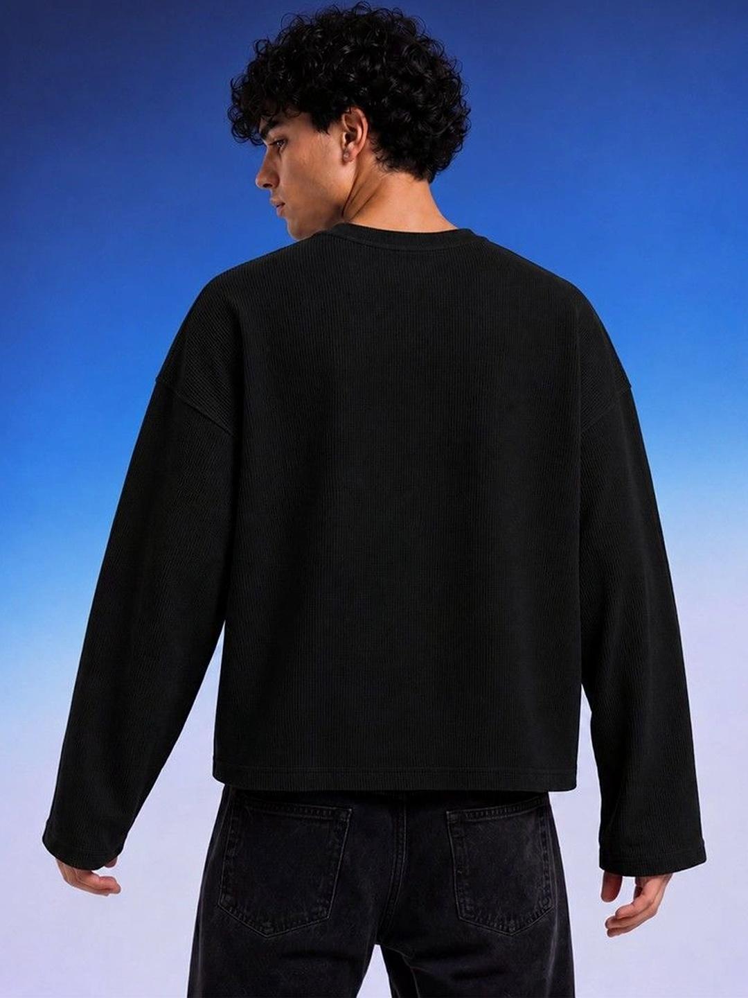 Wingrise Men Drop-Shoulder Woollen T-Shirt - Image 1