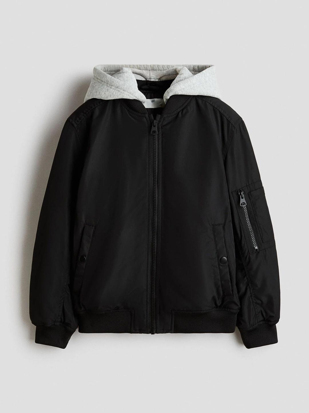 H&M Hooded Bomber Jacket - Image 1