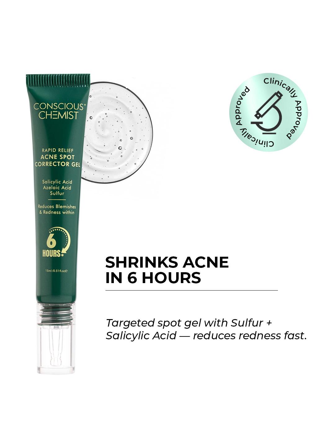 Conscious Chemist Rapid Relief Acne Spot Corrector Gel - 15ml - Image 1