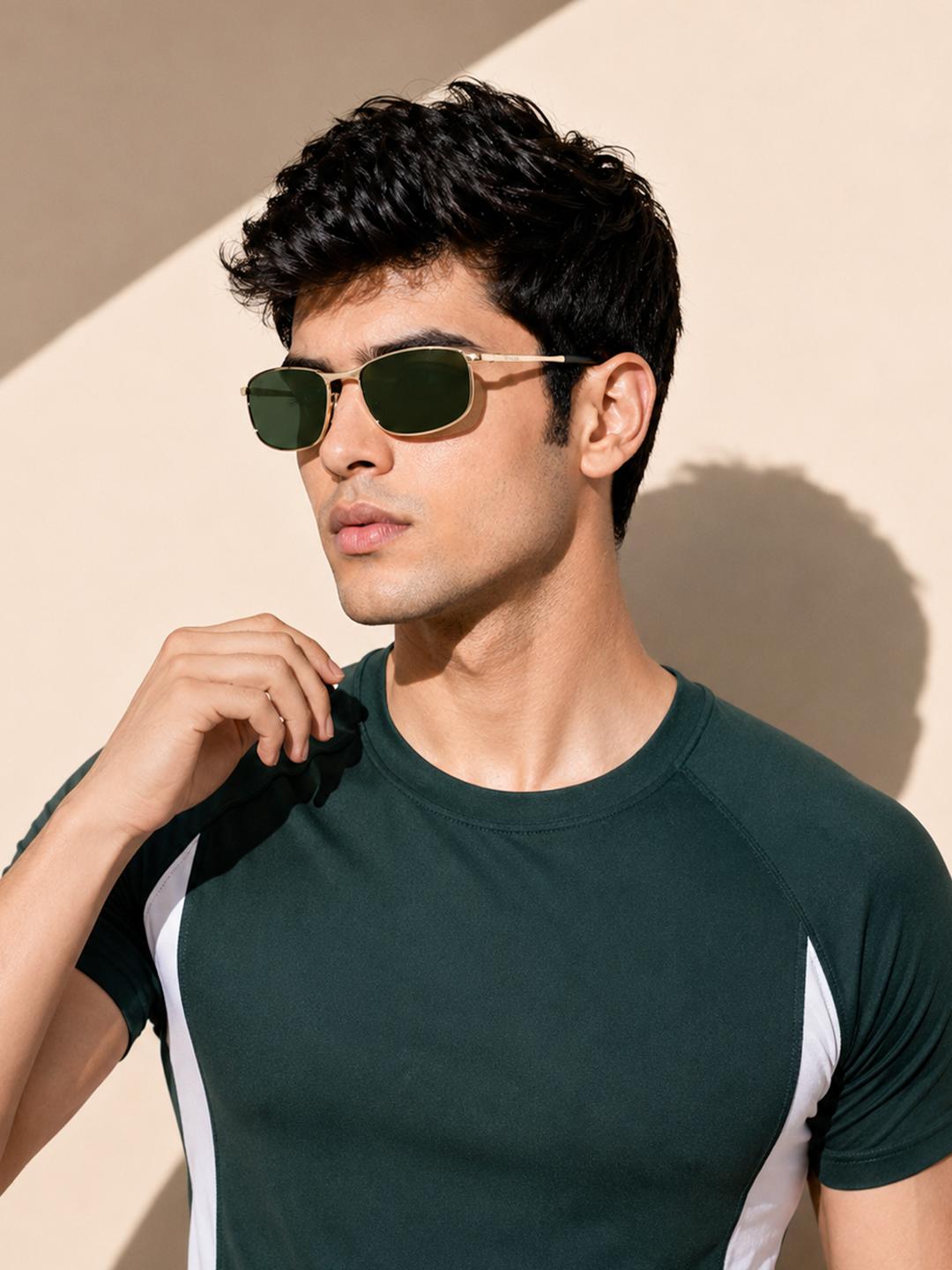 ROYAL SON Men Shield Polarised Sunglasses - Image 1
