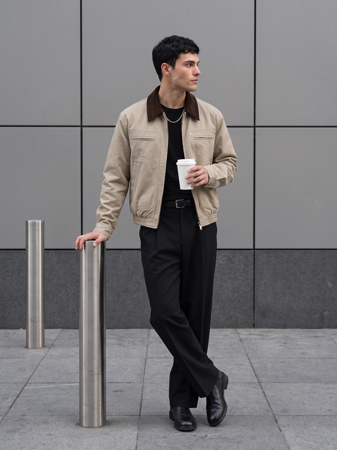 Suo Men Bomber Jacket
