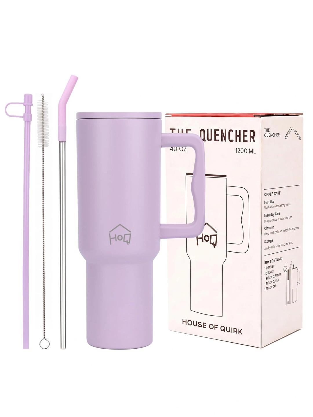 House of Quirk Pink 1.2L Double Wall Vacuum Bottle