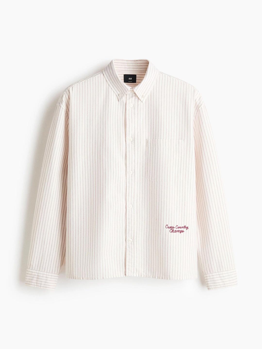 H&M Men Striped Casual Shirt