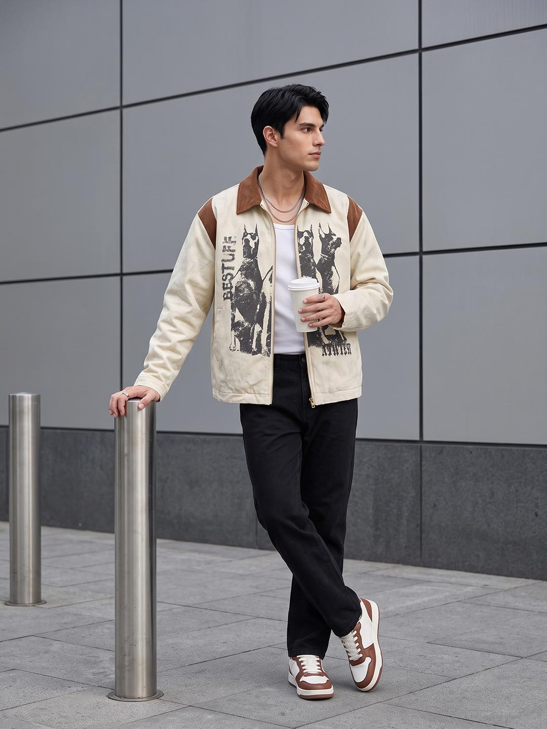 Suo Men Open Front Jacket - Image 1