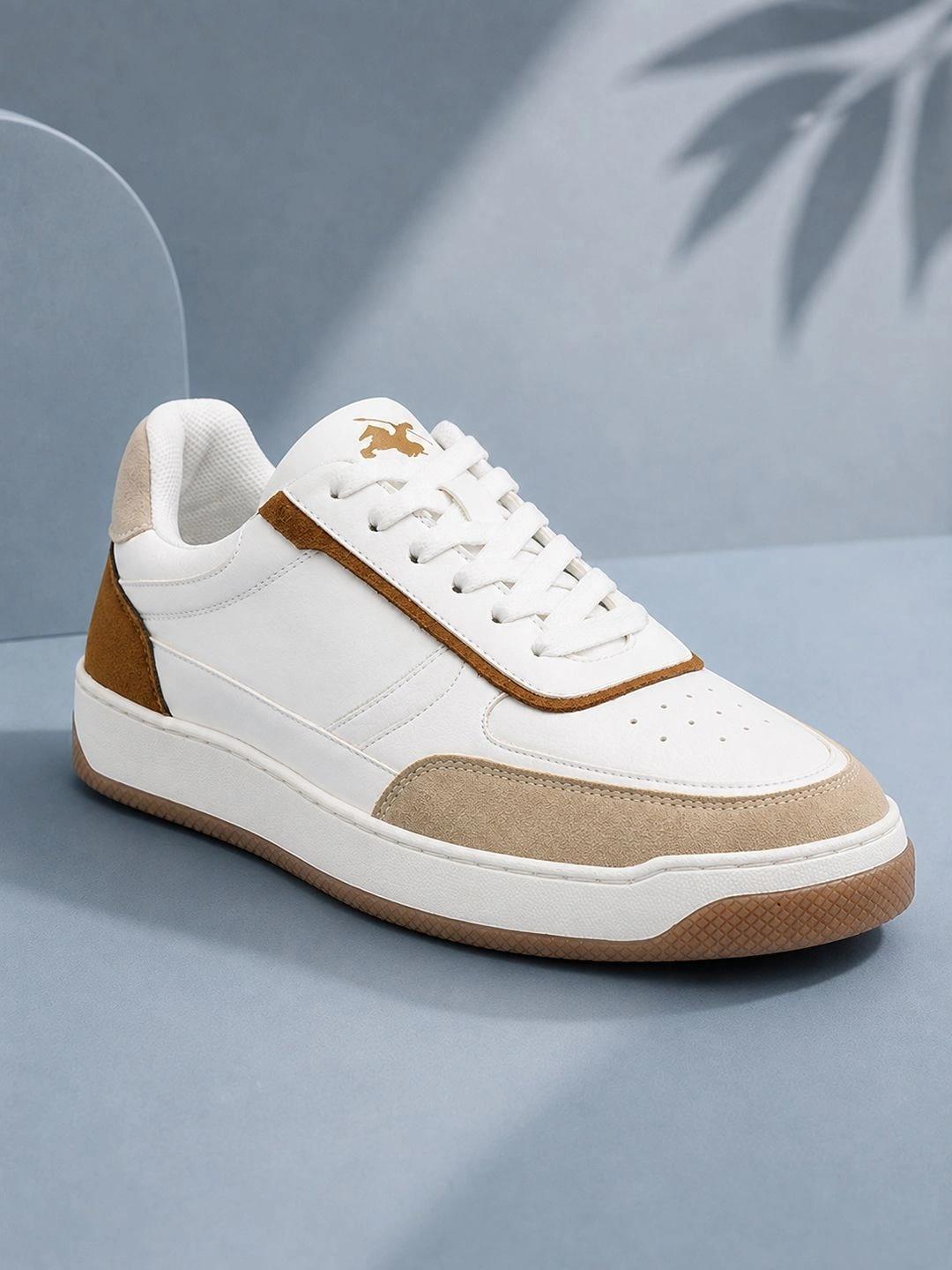 Cantabil Men Colourblocked PU Sneakers - Image 1