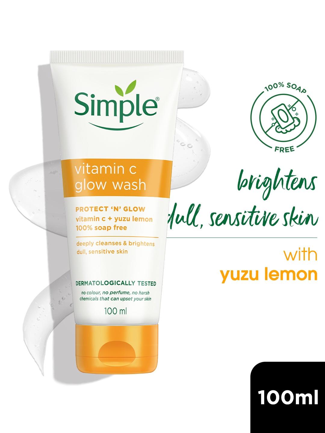 Simple Protect N Glow Vitamin C Facial Wash 100ml - Image 1