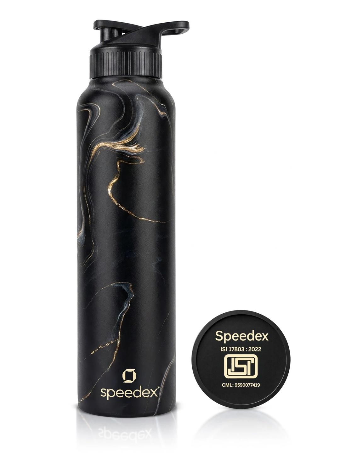 Speedex Black Single Stainless Steel Water Bottle - Image 1