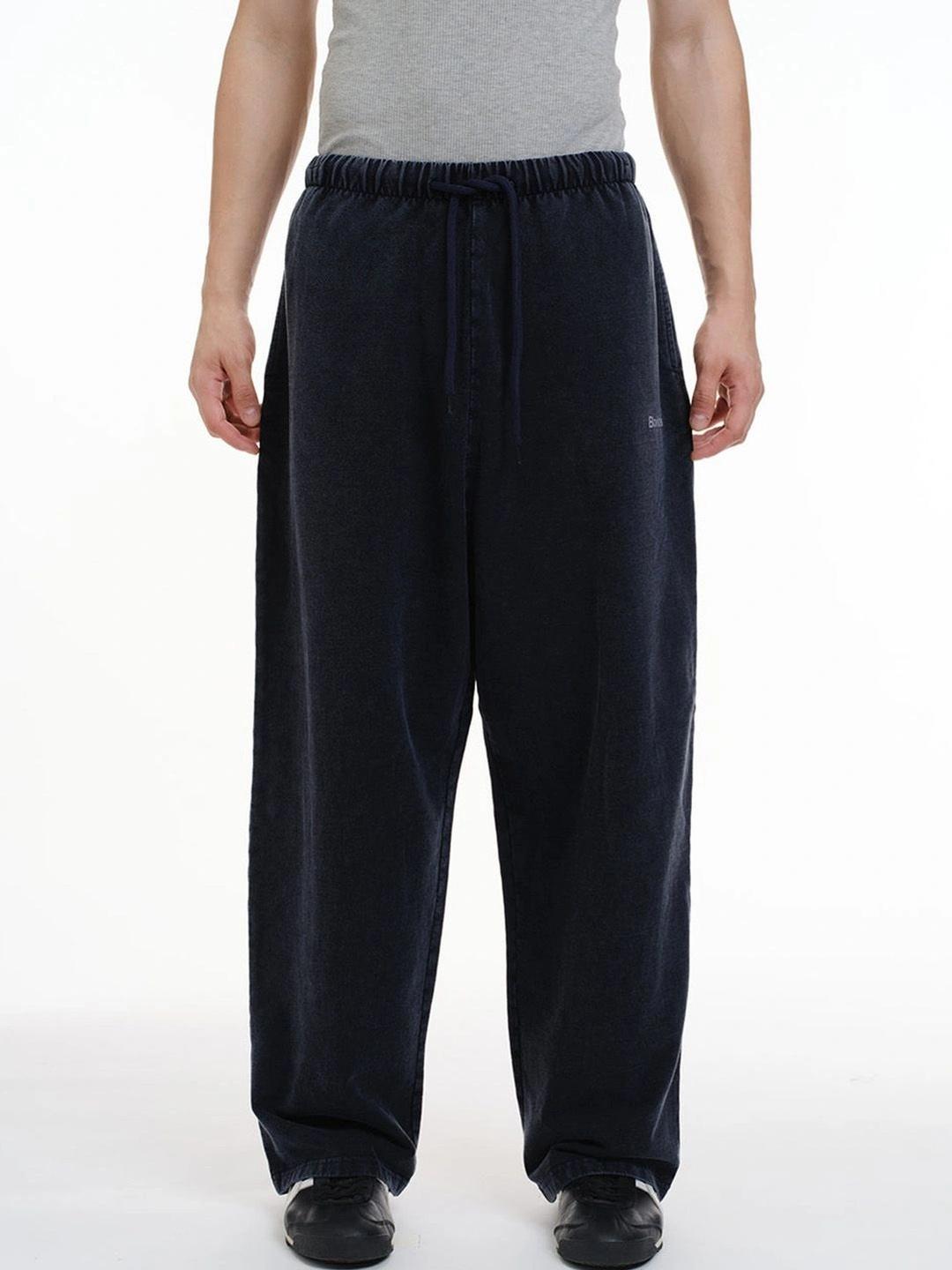 Bonkers Corner Navy Blue Faded Loose Fit Pants - Image 1