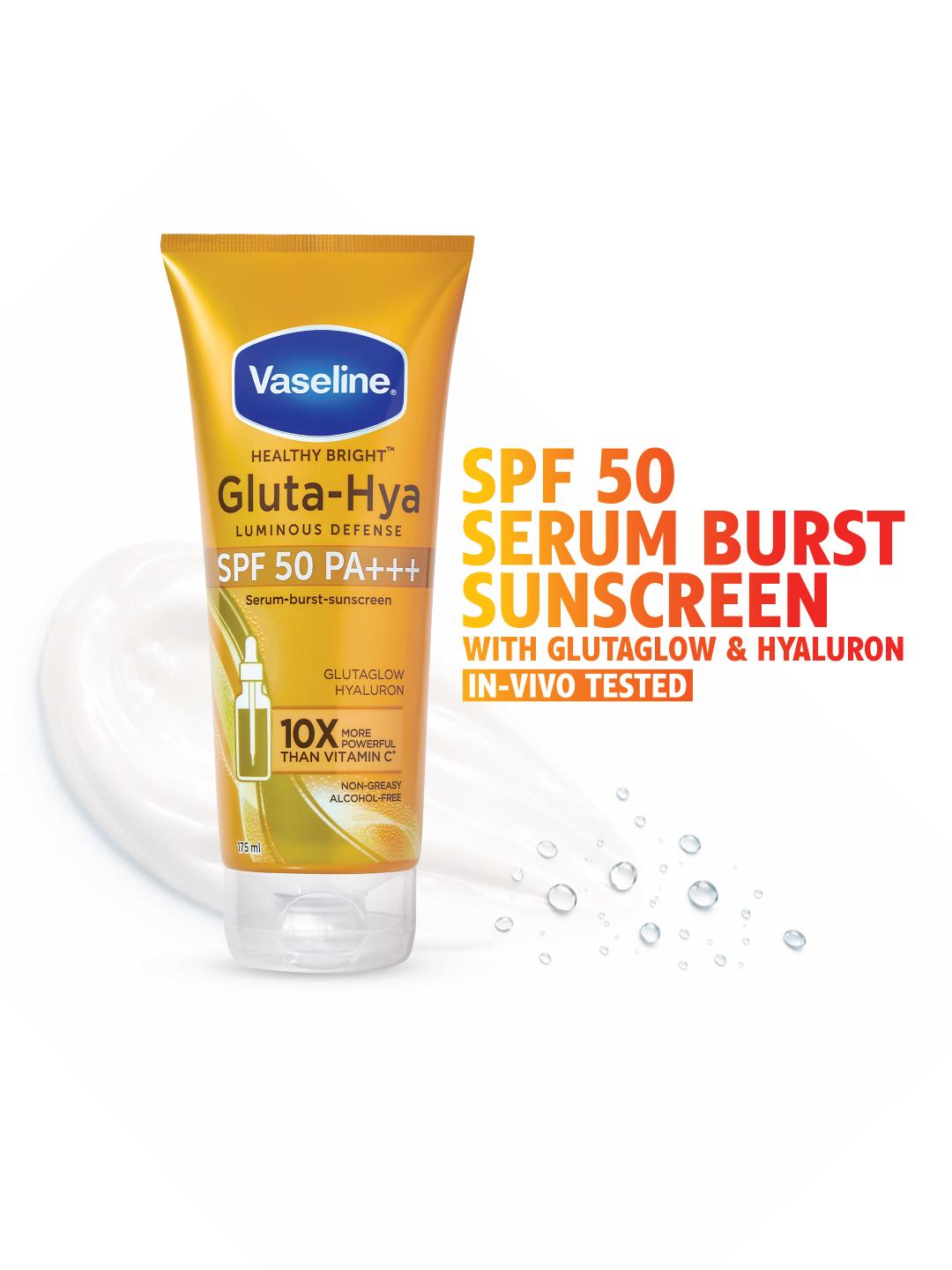 Vaseline Gluta-Hya Luminous Defense SPF 50 PA+++ Sunscreen 175 ml