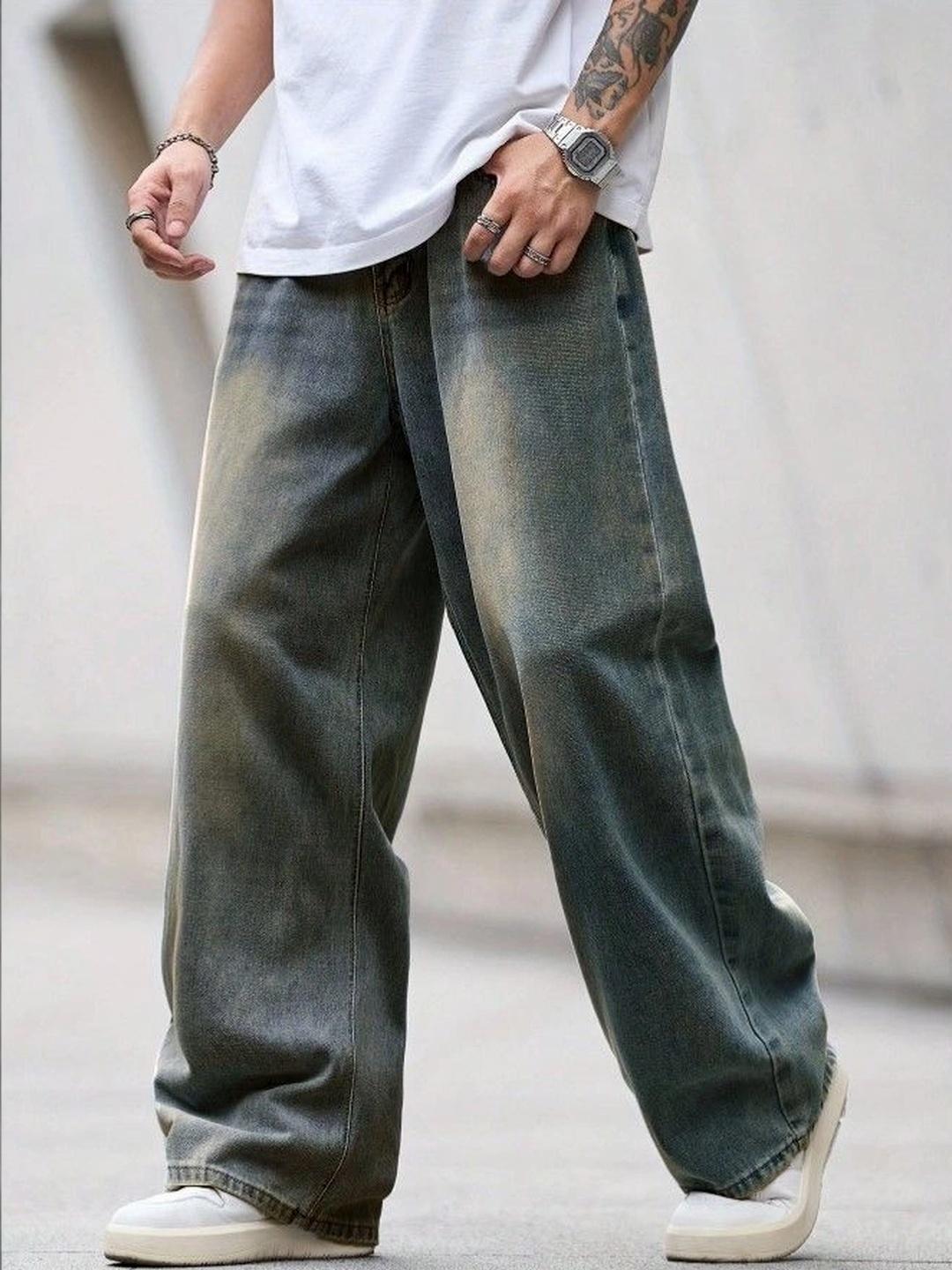 Mast & Harbour Men High-Rise Light Fade Jeans - Image 1