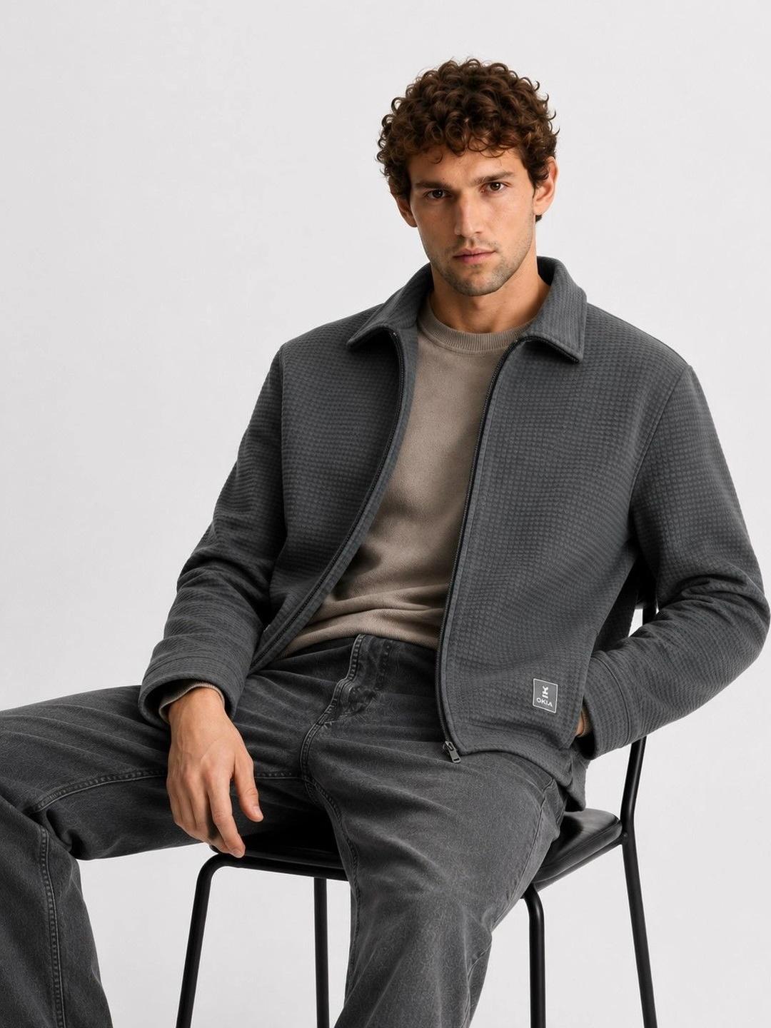 OKIA Men Lightweight Bomber Jacket