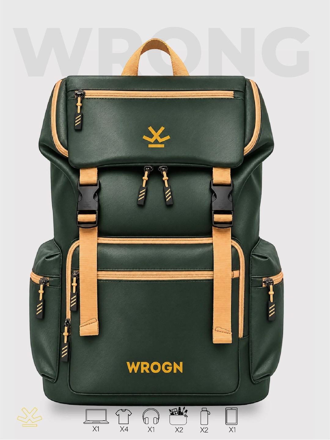 WROGN Unisex Logo Backpack with Anti-Theft - Image 1
