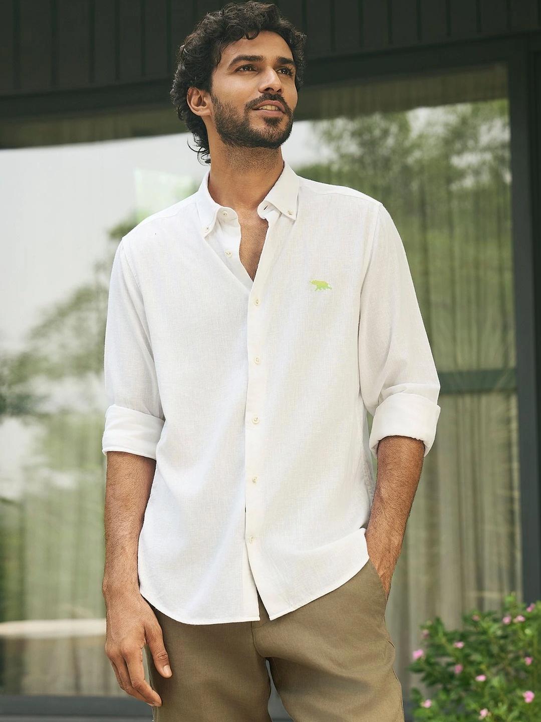 Andamen Men Casual Linen Slim Fit Shirt - Image 1