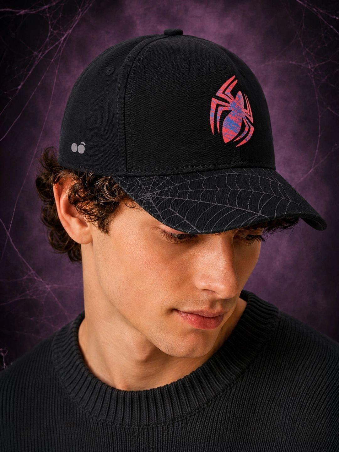 Bewakoof Marvel Spiderman Black Baseball Cap - Image 1