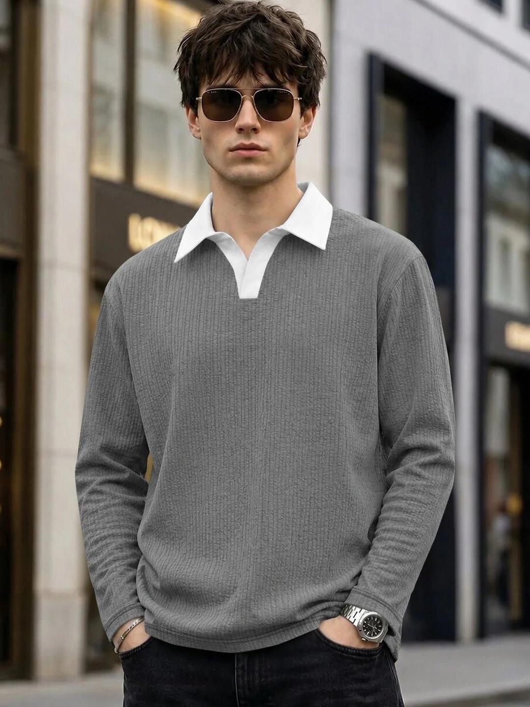 SZN Men Polo Collar T-shirt - Image 1