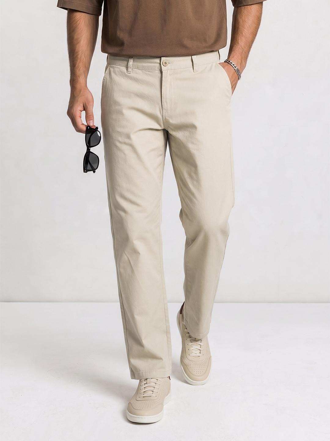 Roadster Men Straight Fit Chinos Trouser - Image 1