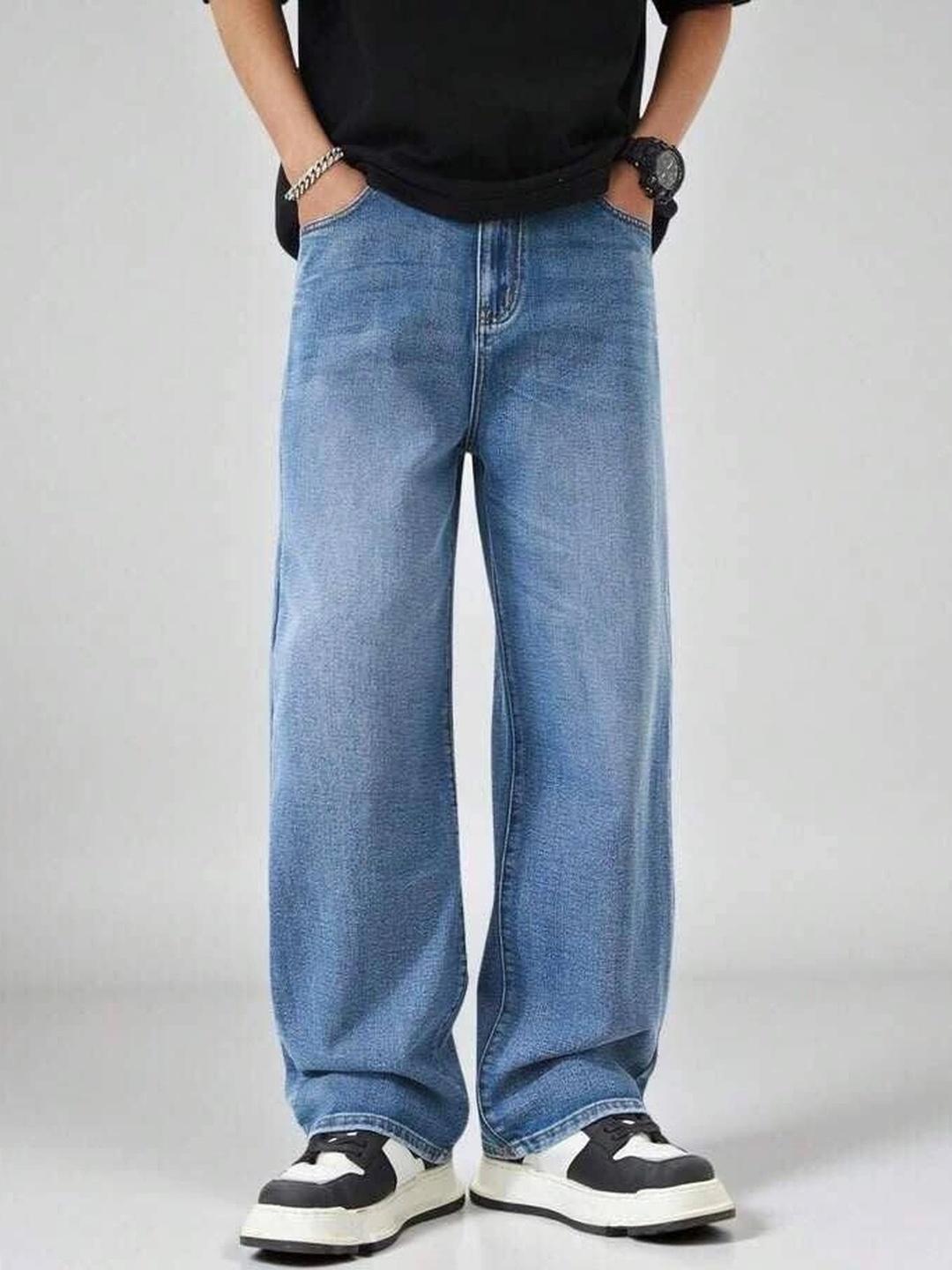 STEPLE DENIMS Men Loose Mid-Rise Jeans