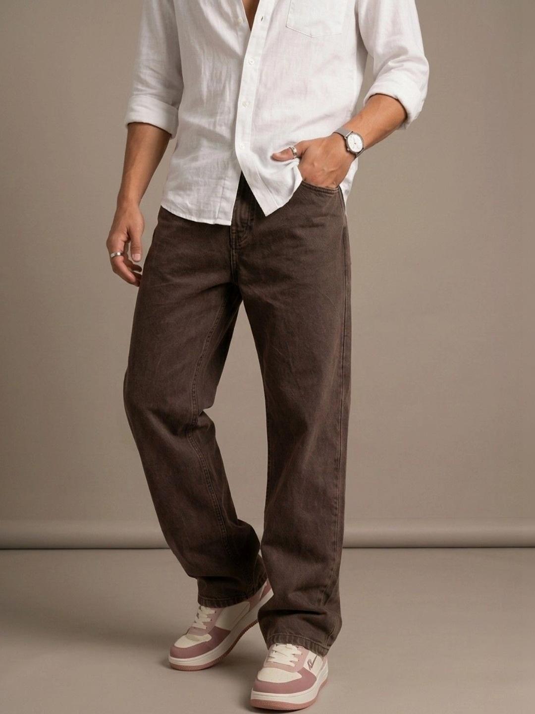 glitchez Men Classic Mid-Rise Stretchable Jeans - Image 1