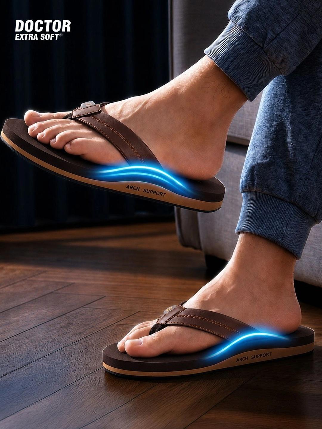 DOCTOR EXTRA SOFT Men Thong Flip-Flops - Image 1