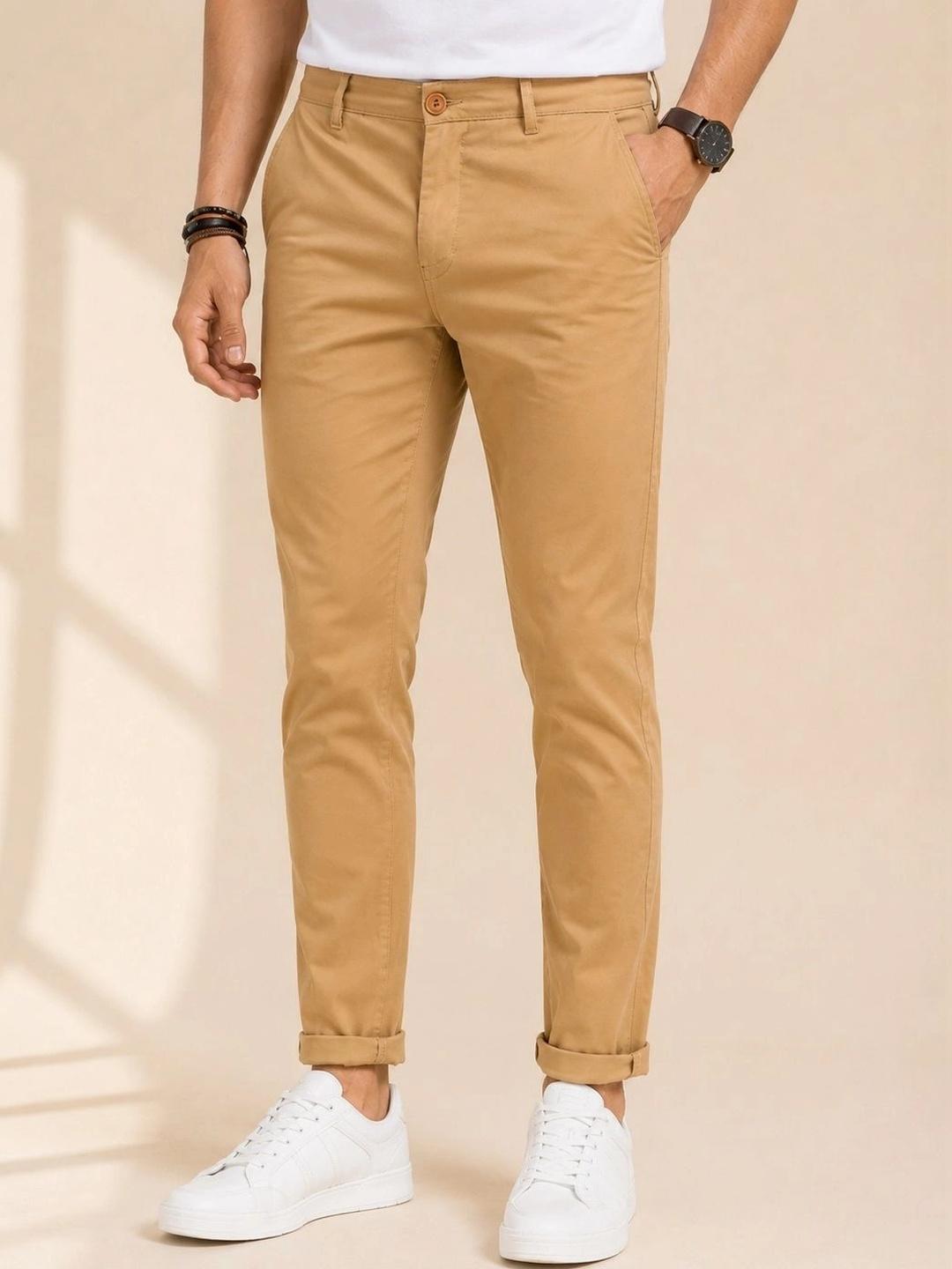 SZN Men Slim Fit Pleated Trousers - Image 1