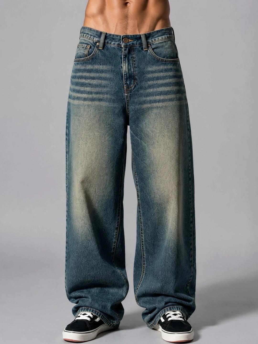SHIRODHARI Men Low-Rise Low Distress Jeans - Image 1