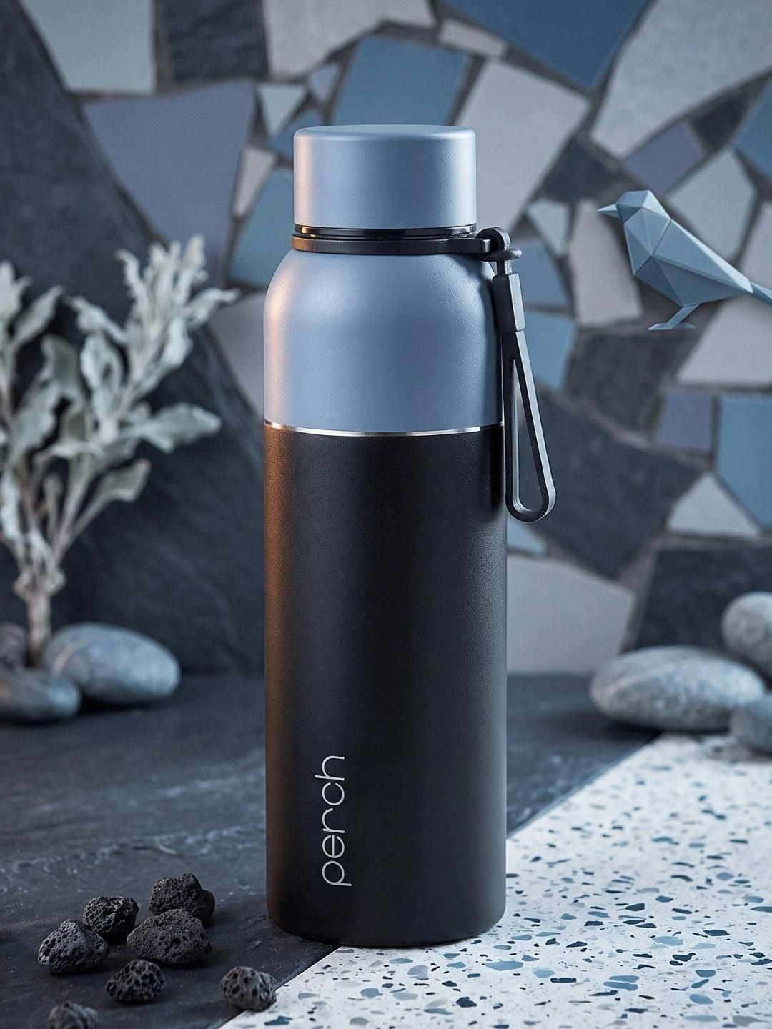 PERCH Zenith 720ml Black Stainless Steel Water Bottle - Image 1