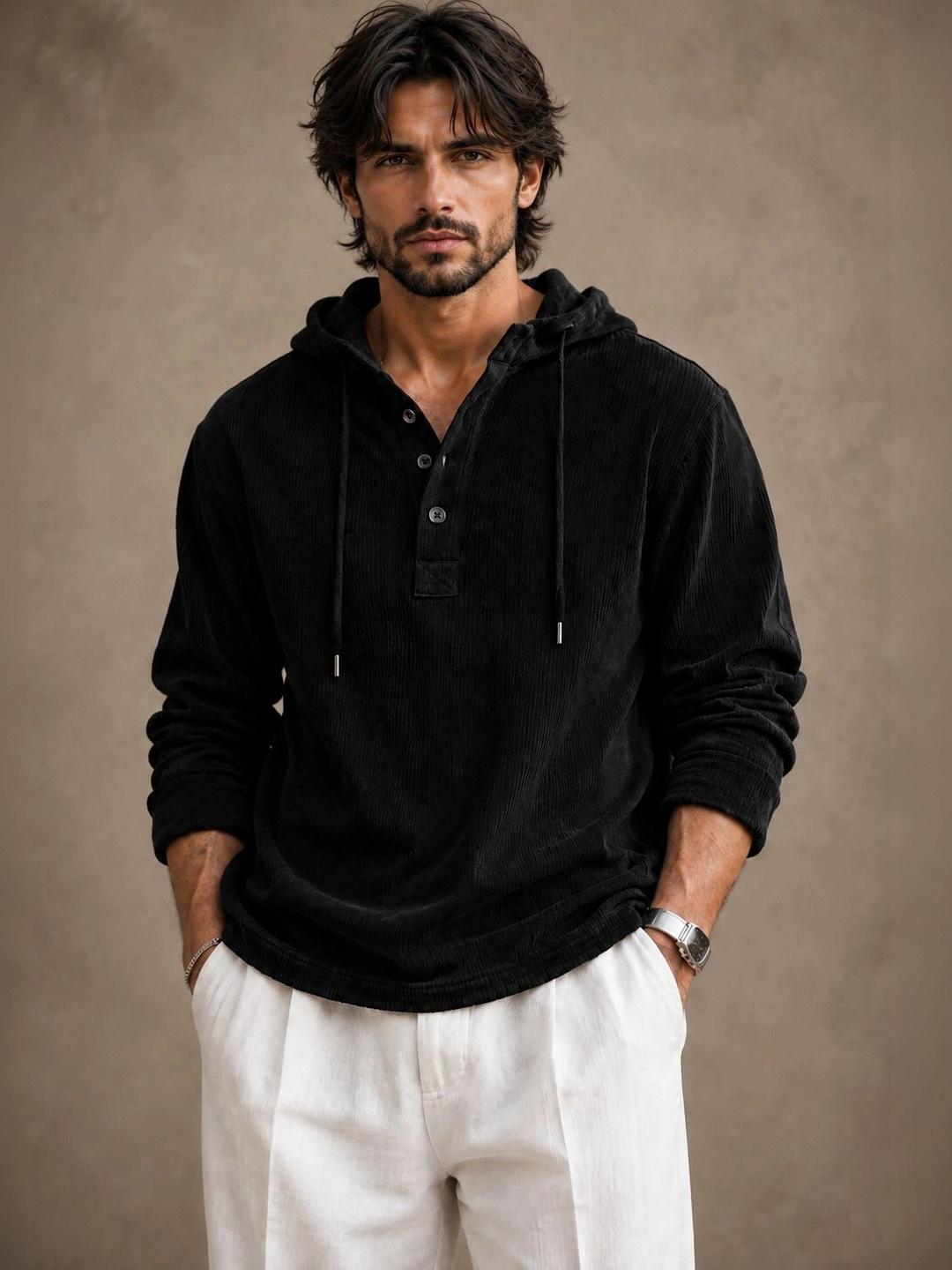 HOODLER Men Hooded T-shirt - Image 1
